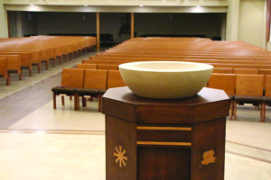 Hartford WI baptismal font