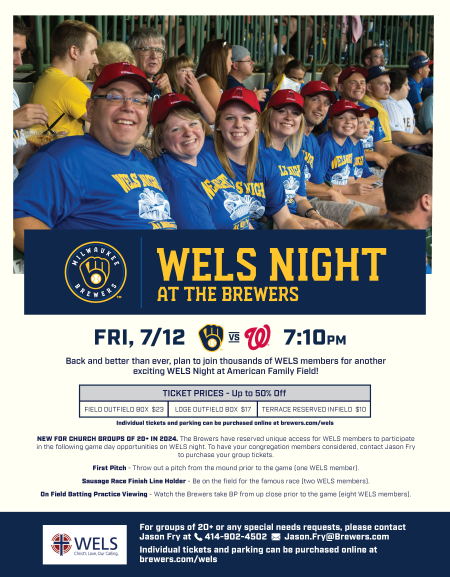 WELS Night at the Brewers Flyer